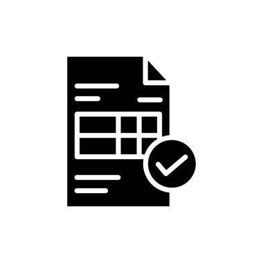 Web ve mobil uygulama tasarımı için fatura simgesi, vektör illüstrasyonu