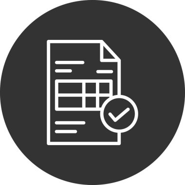 Web ve mobil uygulama tasarımı için fatura simgesi, vektör illüstrasyonu