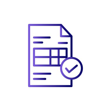 Web ve mobil uygulama tasarımı için fatura simgesi, vektör illüstrasyonu