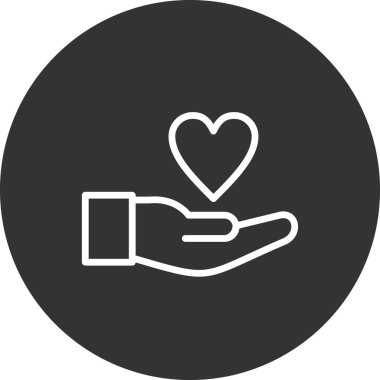 hayır ve bağış ikonu vektör illüstrasyonu