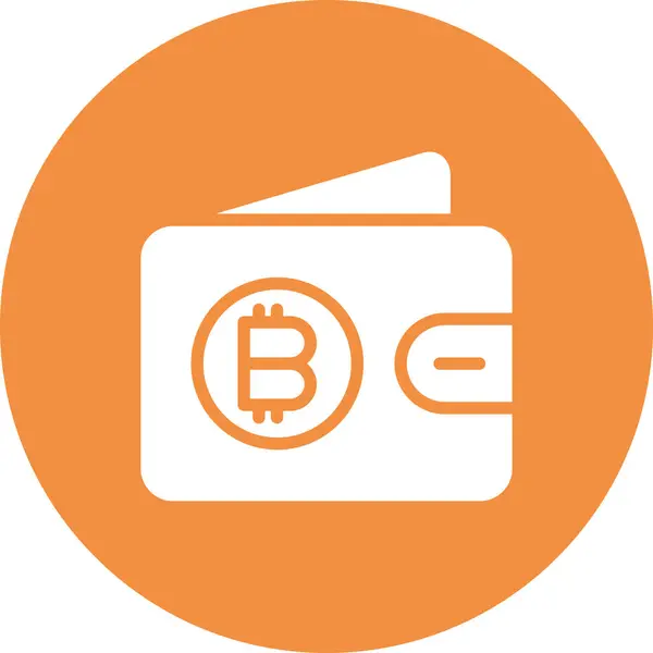 Illustration Zum Bitcoin Symbol Vektor — Stockvektor