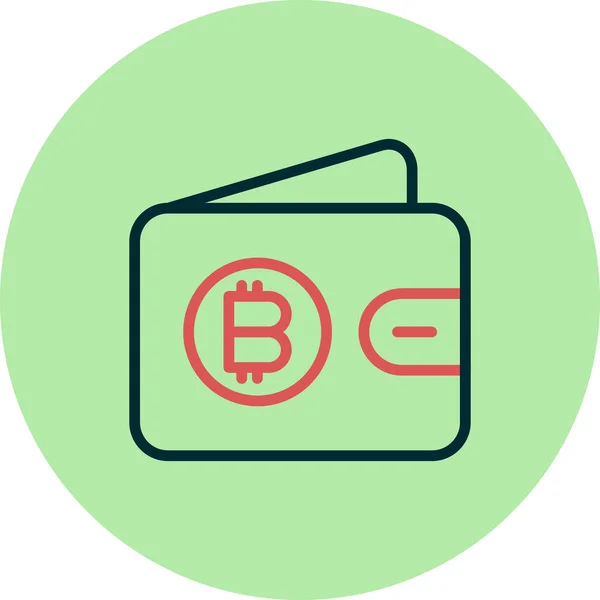 Illustration Zum Bitcoin Symbol Vektor — Stockvektor