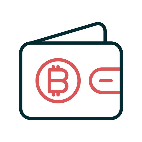 Bitcoin Pictogram Vector Illustratie — Stockvector