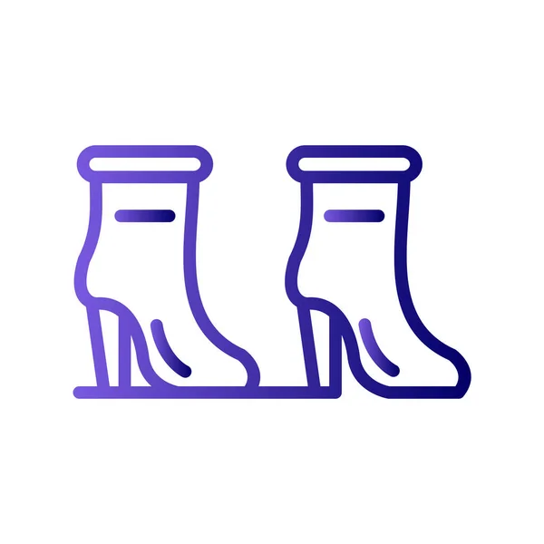 Woman High Heel Boots Icon — Stockový vektor