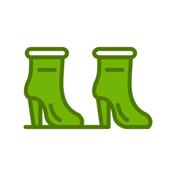 Woman High Heel Boots Icon — Stock vektor