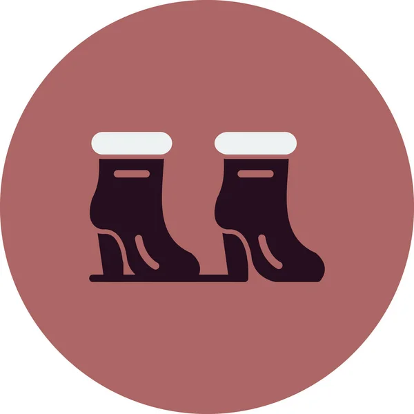 Woman High Heel Boots Icon — Stockový vektor