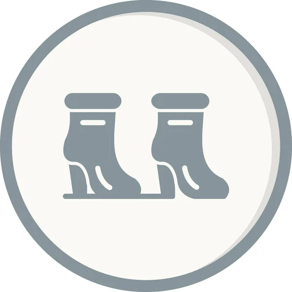 Woman High Heel Boots Icon — Stockový vektor