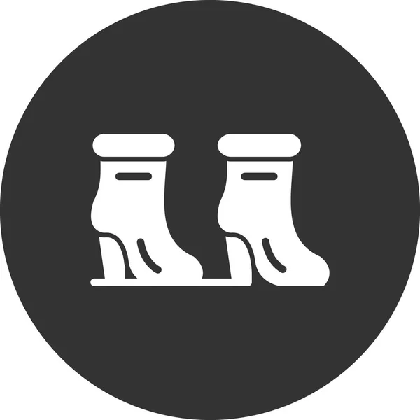 Woman High Heel Boots Icon — Stockvector