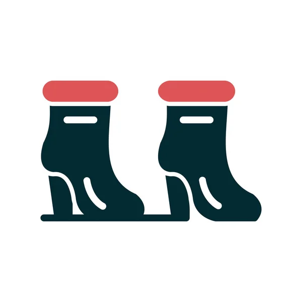 Woman High Heel Boots Icon — Image vectorielle