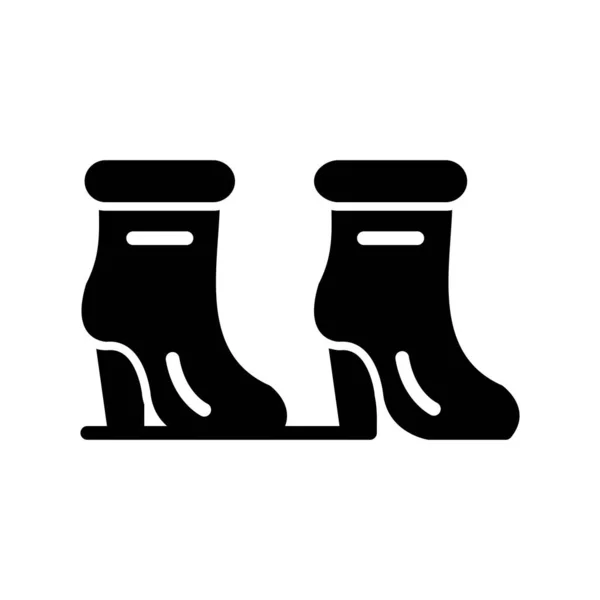 Woman High Heel Boots Icon — ストックベクタ