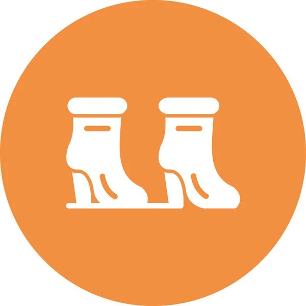 Woman High Heel Boots Icon — Wektor stockowy