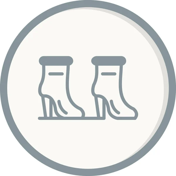 Woman High Heel Boots Icon — Wektor stockowy