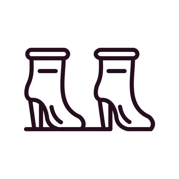 Woman High Heel Boots Icon — Image vectorielle