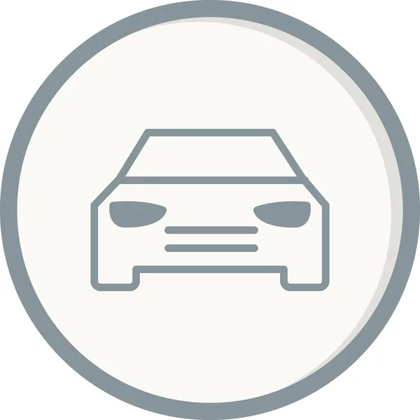 Автомобіль Веб Іконка Проста Ілюстрація — стоковий вектор