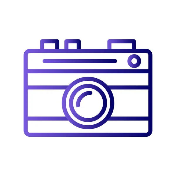 Fényképezőgép Web Ikon Egyszerű Illusztráció — Stock Vector