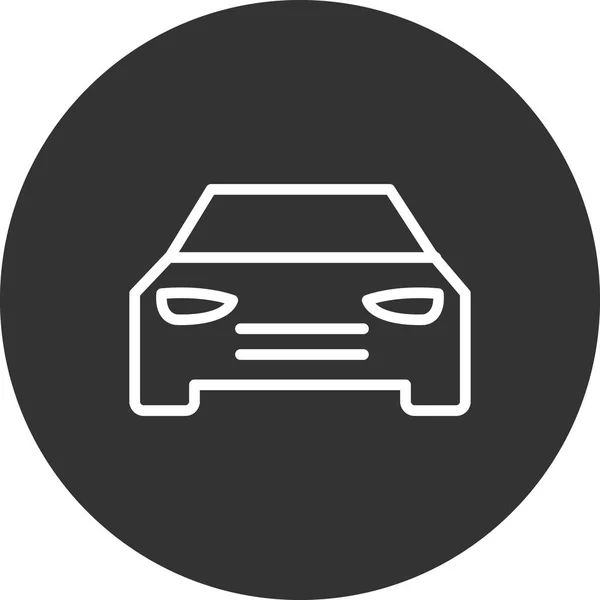 Een Auto Web Icoon Eenvoudige Illustratie — Stockvector