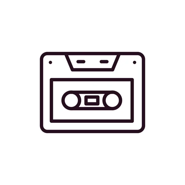 Audiocassette Icon Vector Illustration Mixtape — стоковый вектор