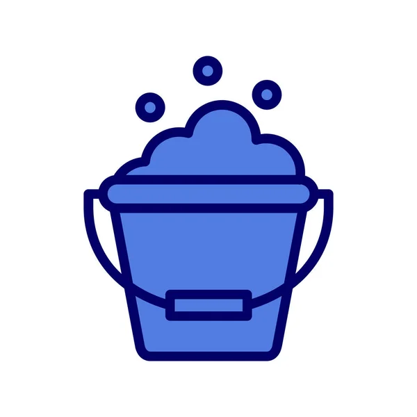 Cleaning Bucket Icon Vector Illustration — Wektor stockowy