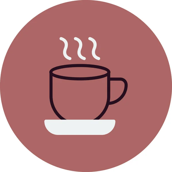 コーヒーカップのアイコンベクトルイラスト — ストックベクタ