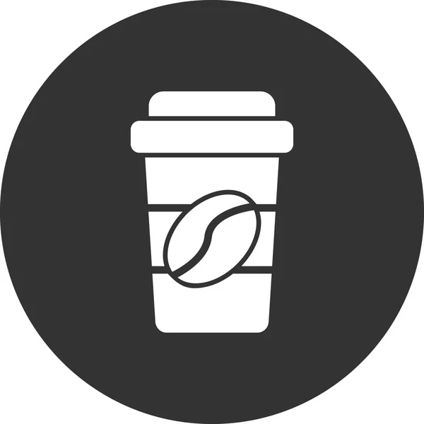 Taza Café Icono Vector Ilustración — Vector de stock