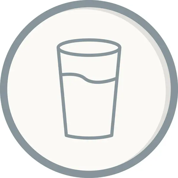 Склянка Ікони Води Векторні Ілюстрації Desgin — стоковий вектор