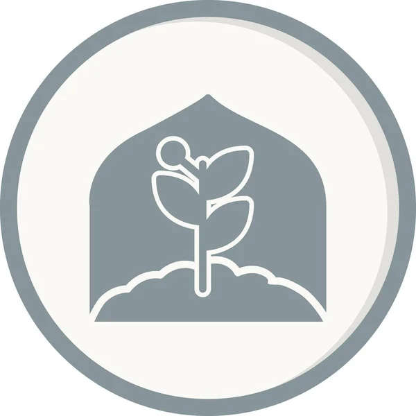 Greenhouse Icon Vector Illustration — Stock Vector