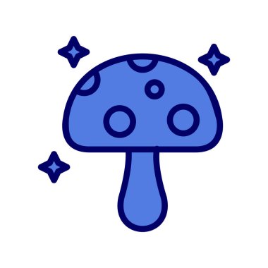 Mantar simgesi, vektör illüstrasyonu