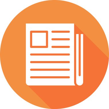 gazete simgesi vektör illüstrasyonu