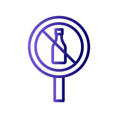 hiçbir alkol vektör çizim