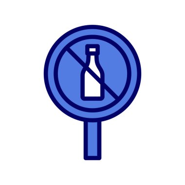 hiçbir alkol vektör çizim