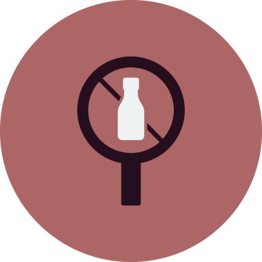 hiçbir alkol vektör çizim