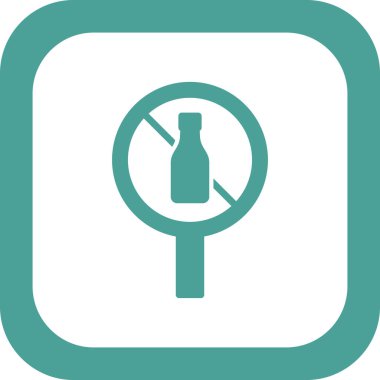 hiçbir alkol vektör çizim