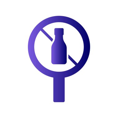 hiçbir alkol vektör çizim