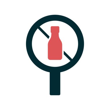 hiçbir alkol vektör çizim