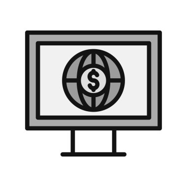 bilgisayar simgesi vektör illüstrasyonu