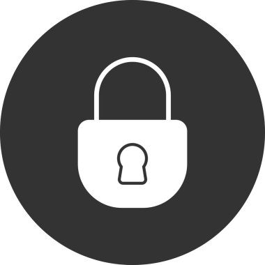 asma kilit ikon vektör çizimi