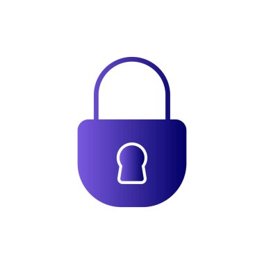 asma kilit ikon vektör çizimi