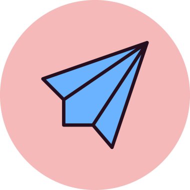 Kağıt düzlemin vektör illüstrasyonu