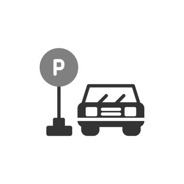 park simgesi, vektör çizimi