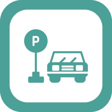 park simgesi, vektör çizimi