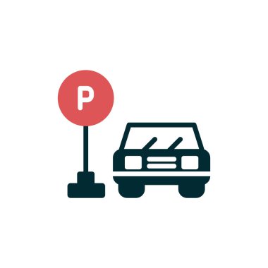 park simgesi, vektör çizimi