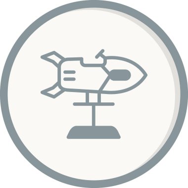 roket ikonu vektör illüstrasyonu