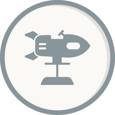 roket ikonu vektör illüstrasyonu