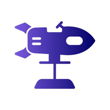 roket ikonu vektör illüstrasyonu