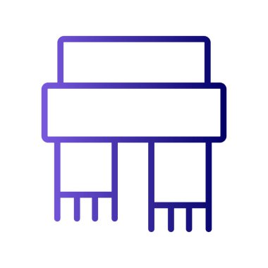 Atkı simgesi, vektör illüstrasyonu