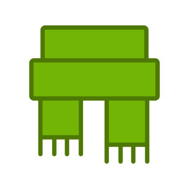 Atkı simgesi, vektör illüstrasyonu