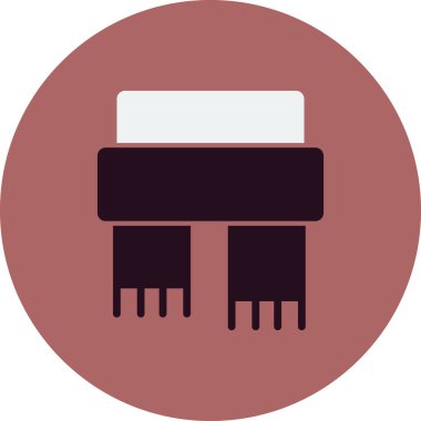 Atkı simgesi, vektör illüstrasyonu