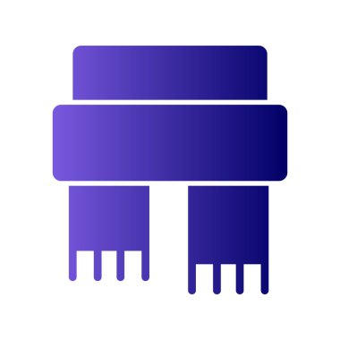 Atkı simgesi, vektör illüstrasyonu