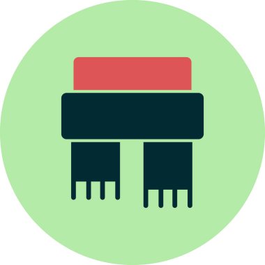 Atkı simgesi, vektör illüstrasyonu