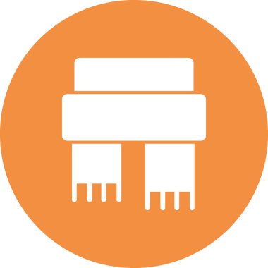 Atkı simgesi, vektör illüstrasyonu